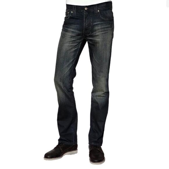 Nudie Jeans Slim Jim Used Blue Coated Jeans 32 X 33 - Picture 1 of 11